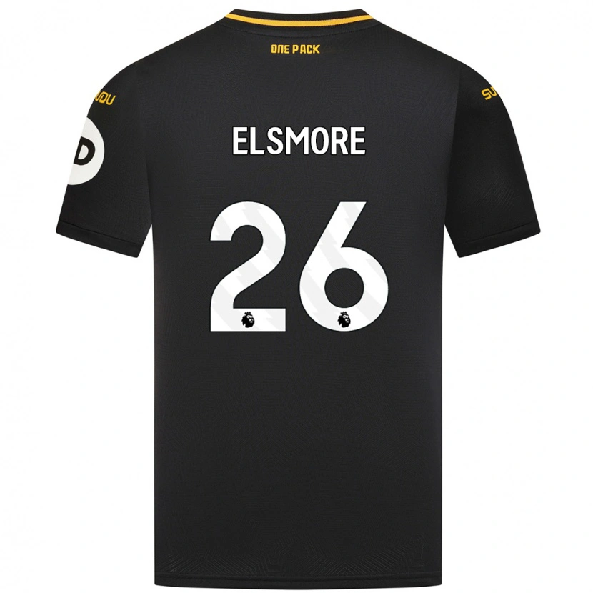 Danxen Hombre Camiseta Ria Elsmore #26 Negro 2ª Equipación 2024/25 La Camisa México