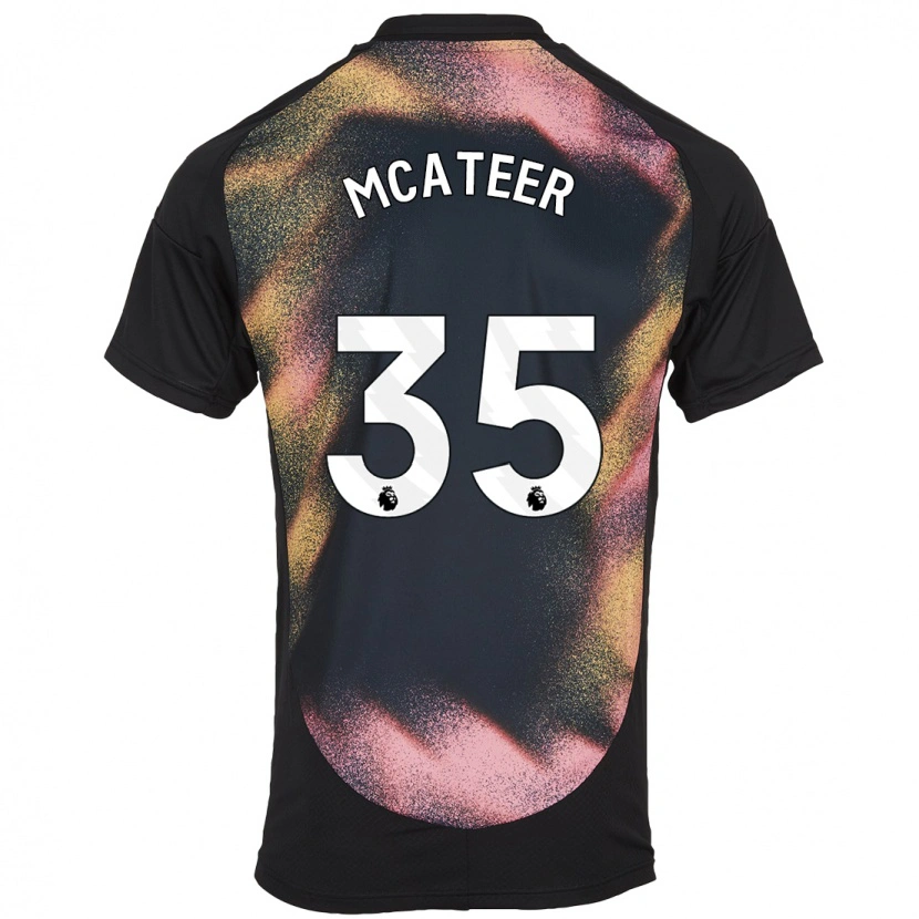 Danxen Hombre Camiseta Kasey Mcateer #35 Negro Blanco 2ª Equipación 2024/25 La Camisa México