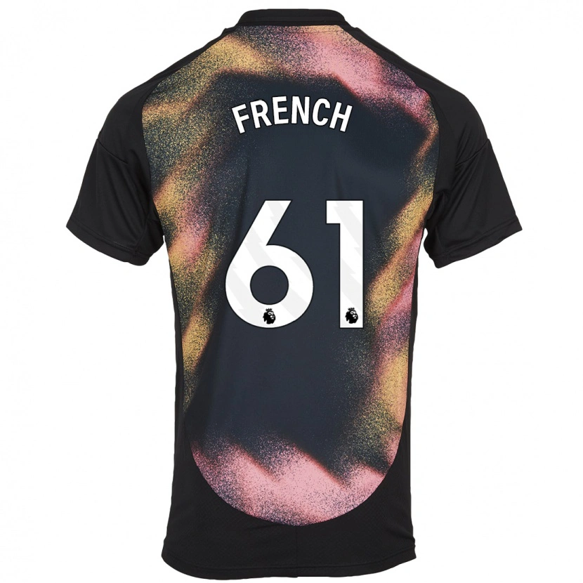 Danxen Hombre Camiseta Harry French #61 Negro Blanco 2ª Equipación 2024/25 La Camisa México