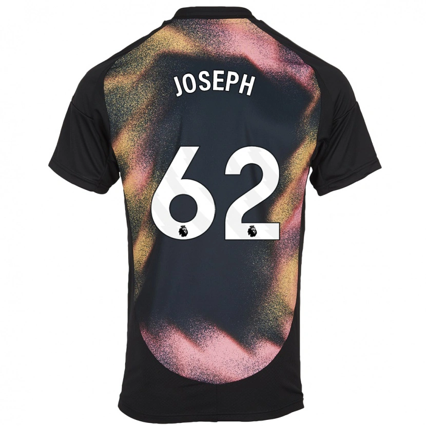 Danxen Hombre Camiseta Jayden Joseph #62 Negro Blanco 2ª Equipación 2024/25 La Camisa México