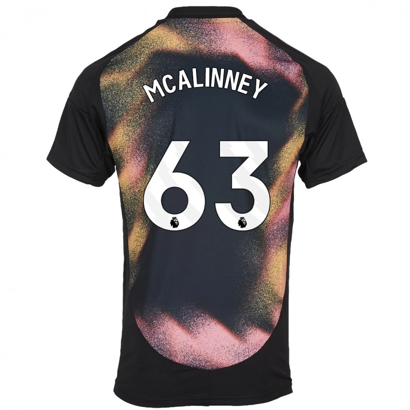 Danxen Hombre Camiseta Liam Mcalinney #63 Negro Blanco 2ª Equipación 2024/25 La Camisa México