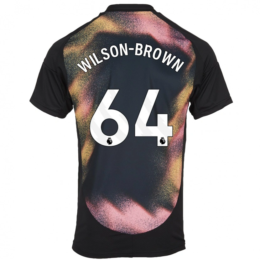 Danxen Hombre Camiseta Tom Wilson-Brown #64 Negro Blanco 2ª Equipación 2024/25 La Camisa México