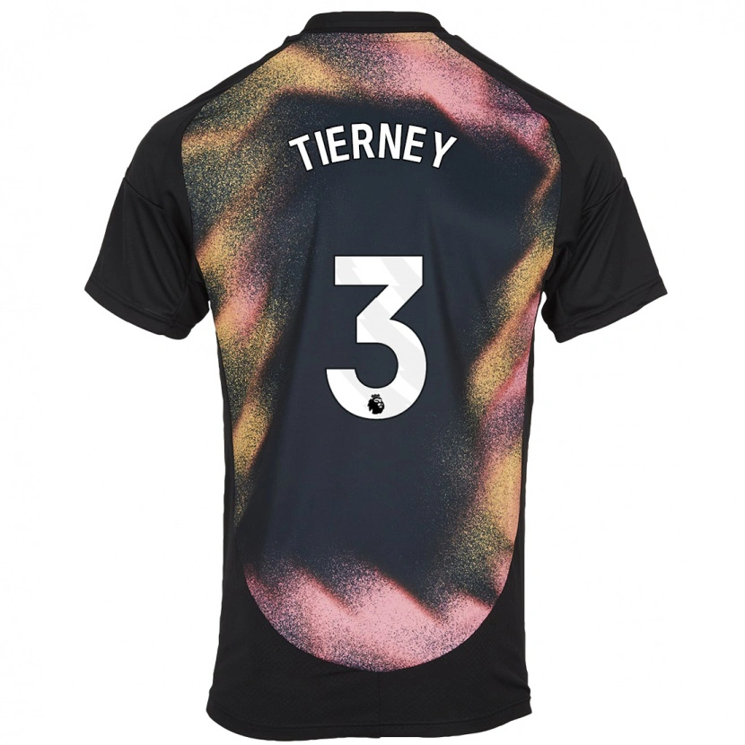 Danxen Hombre Camiseta Sam Tierney #3 Negro Blanco 2ª Equipación 2024/25 La Camisa México