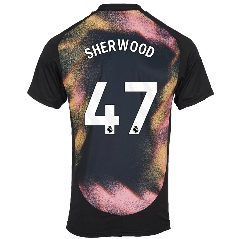 Danxen Hombre Camiseta Simone Sherwood #47 Negro Blanco 2ª Equipación 2024/25 La Camisa México
