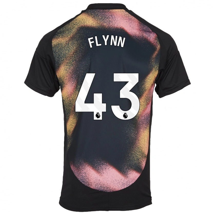 Danxen Hombre Camiseta Shane Flynn #43 Negro Blanco 2ª Equipación 2024/25 La Camisa México