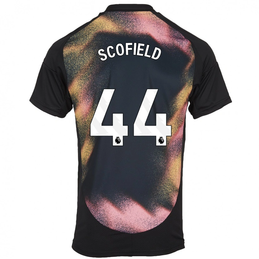 Danxen Hombre Camiseta Connie Scofield #44 Negro Blanco 2ª Equipación 2024/25 La Camisa México