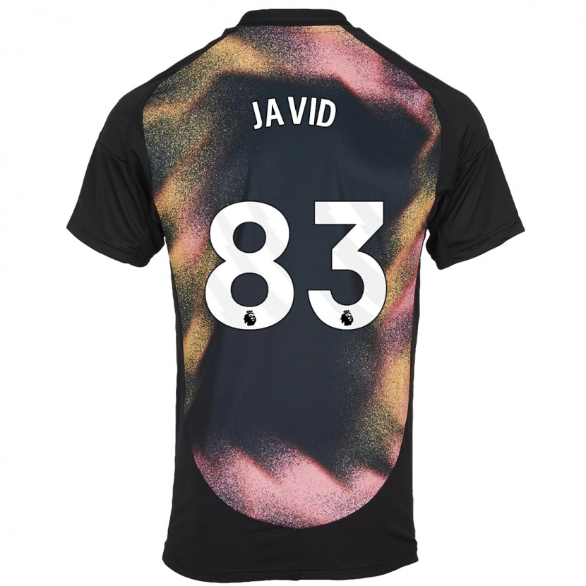 Danxen Hombre Camiseta Abdullah Javid #83 Negro Blanco 2ª Equipación 2024/25 La Camisa México