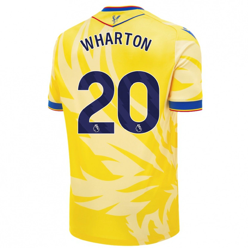 Danxen Hombre Camiseta Adam Wharton #20 Amarillo 2ª Equipación 2024/25 La Camisa México