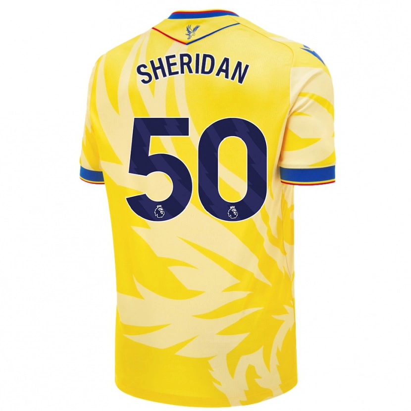 Danxen Hombre Camiseta Joe Sheridan #50 Amarillo 2ª Equipación 2024/25 La Camisa México