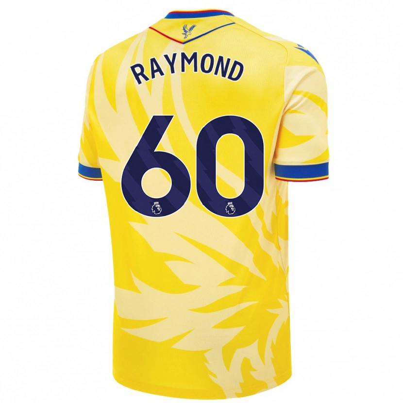 Danxen Hombre Camiseta Jadan Raymond #60 Amarillo 2ª Equipación 2024/25 La Camisa México