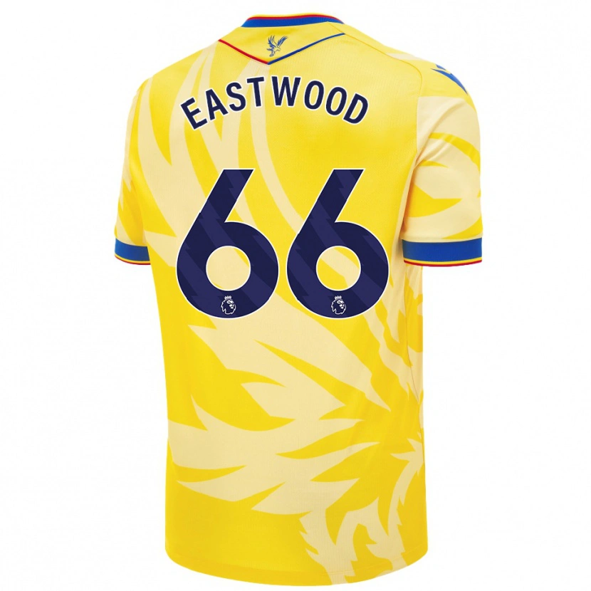Danxen Hombre Camiseta Billy Eastwood #66 Amarillo 2ª Equipación 2024/25 La Camisa México