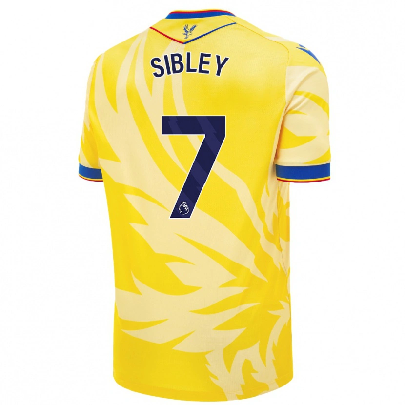 Danxen Hombre Camiseta Isabella Sibley #7 Amarillo 2ª Equipación 2024/25 La Camisa México