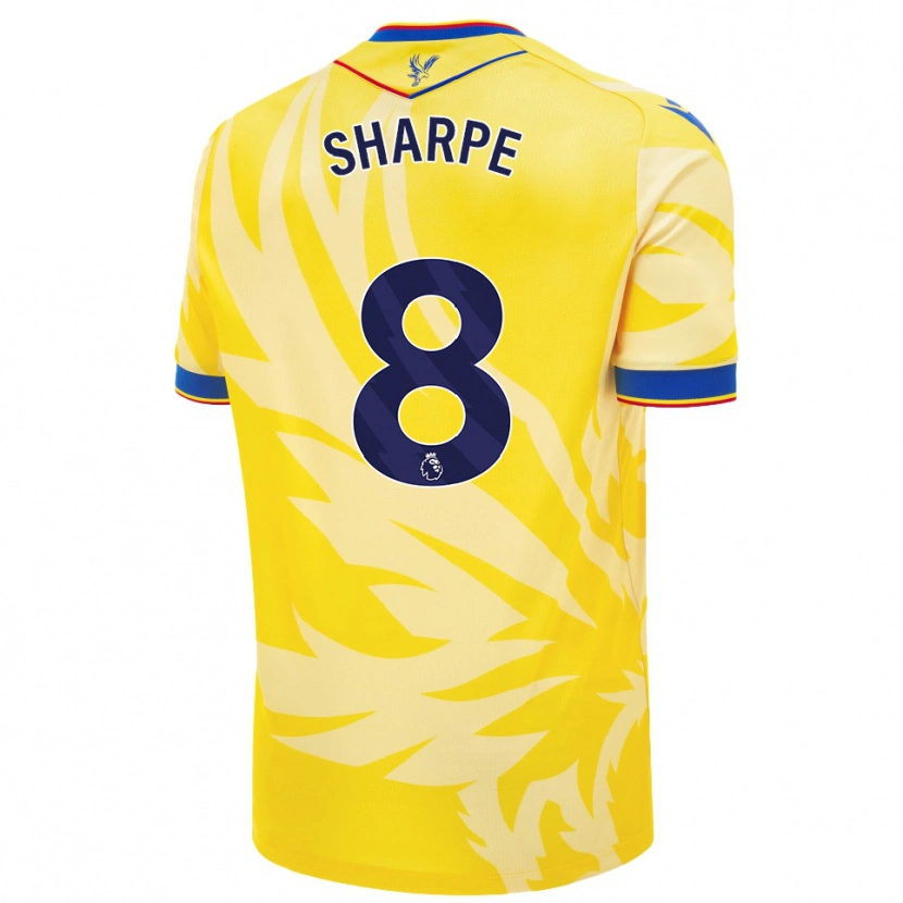 Danxen Hombre Camiseta Molly-Mae Sharpe #8 Amarillo 2ª Equipación 2024/25 La Camisa México