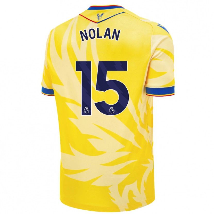 Danxen Hombre Camiseta Hayley Nolan #15 Amarillo 2ª Equipación 2024/25 La Camisa México