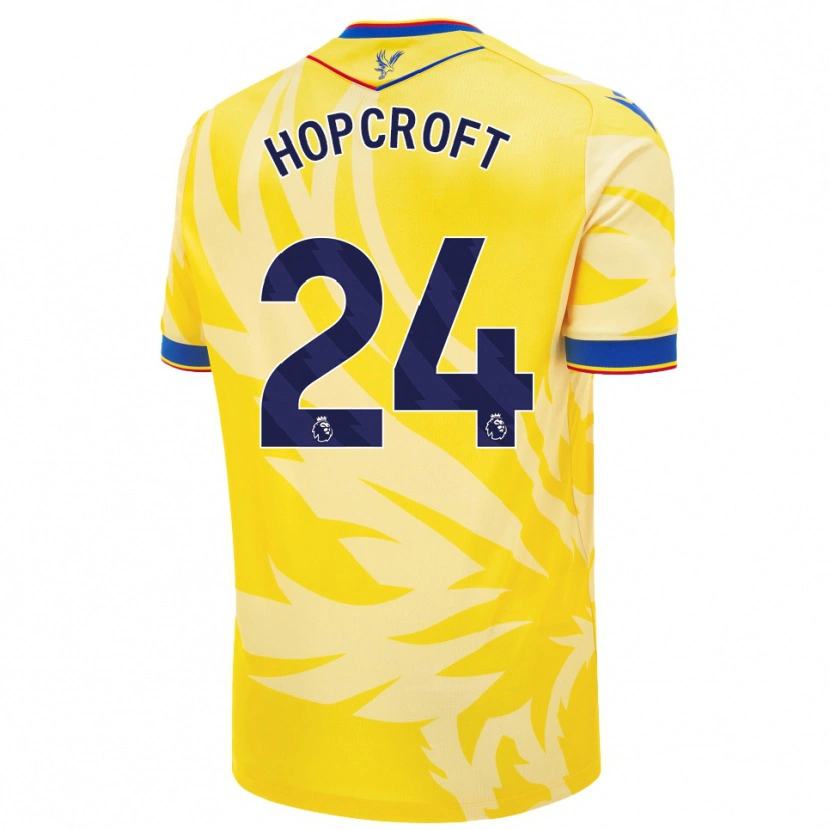 Danxen Hombre Camiseta Shanade Hopcroft #24 Amarillo 2ª Equipación 2024/25 La Camisa México