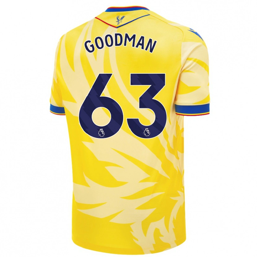 Danxen Hombre Camiseta Owen Goodman #63 Amarillo 2ª Equipación 2024/25 La Camisa México