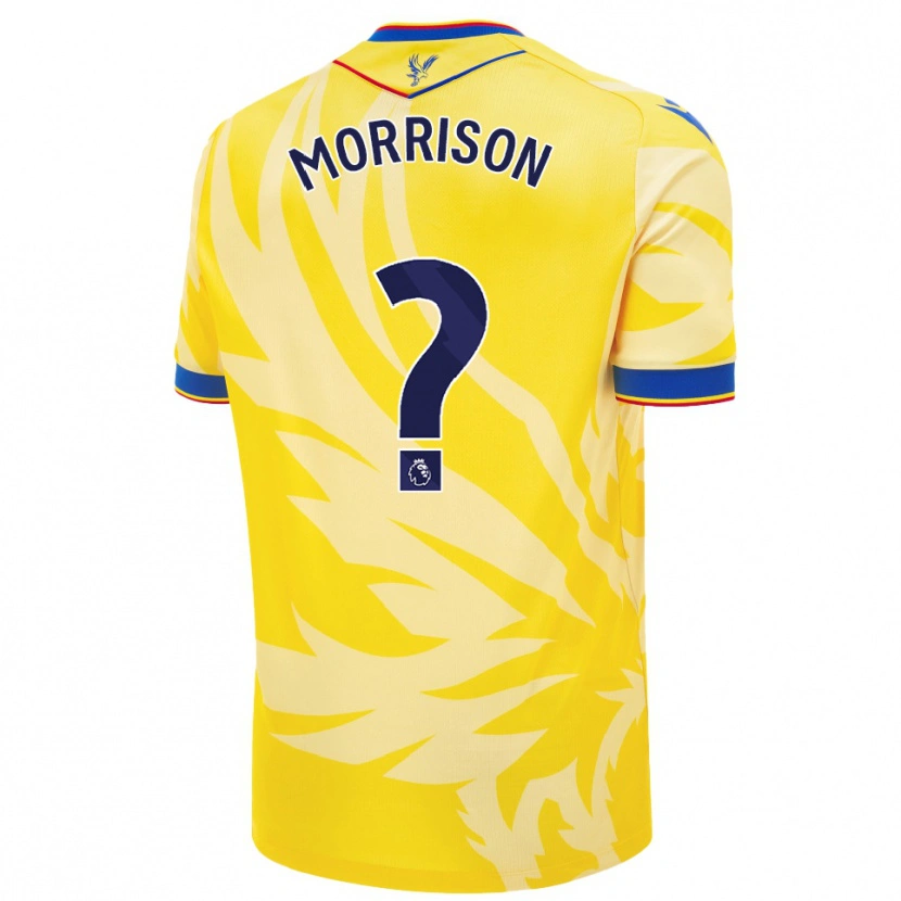 Danxen Hombre Camiseta Jack Wells-Morrison #0 Amarillo 2ª Equipación 2024/25 La Camisa México