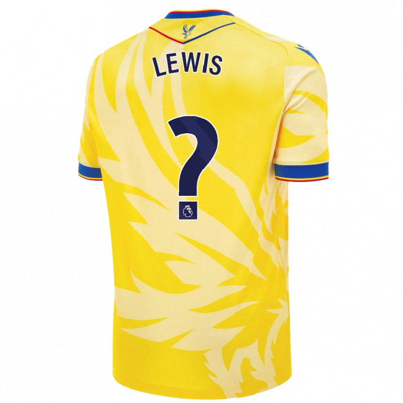 Danxen Hombre Camiseta Cameron Lewis Brown #0 Amarillo 2ª Equipación 2024/25 La Camisa México