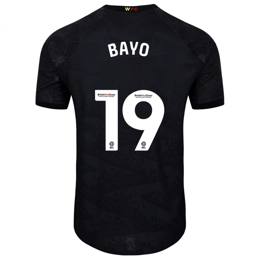 Danxen Hombre Camiseta Vakoun Bayo #19 Negro Blanco 2ª Equipación 2024/25 La Camisa México