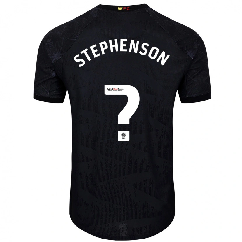 Danxen Hombre Camiseta Ollie Stephenson #0 Negro Blanco 2ª Equipación 2024/25 La Camisa México