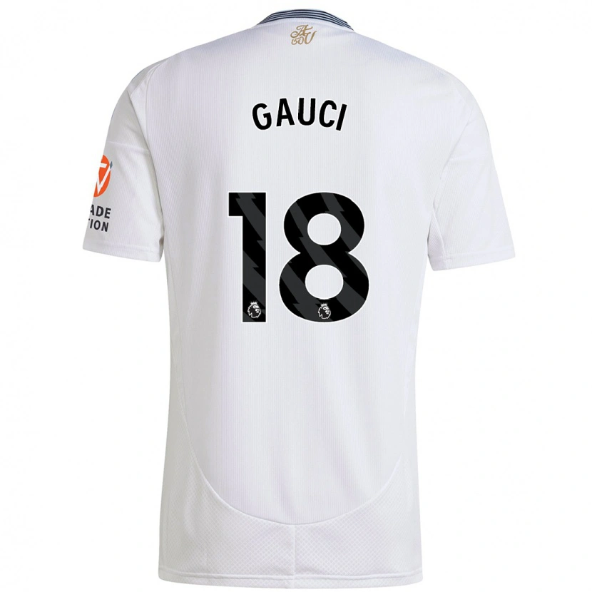 Danxen Hombre Camiseta Joe Gauci #18 Blanco 2ª Equipación 2024/25 La Camisa México