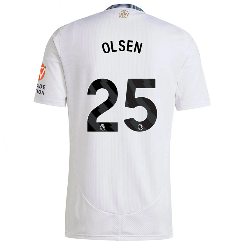 Danxen Hombre Camiseta Robin Olsen #25 Blanco 2ª Equipación 2024/25 La Camisa México
