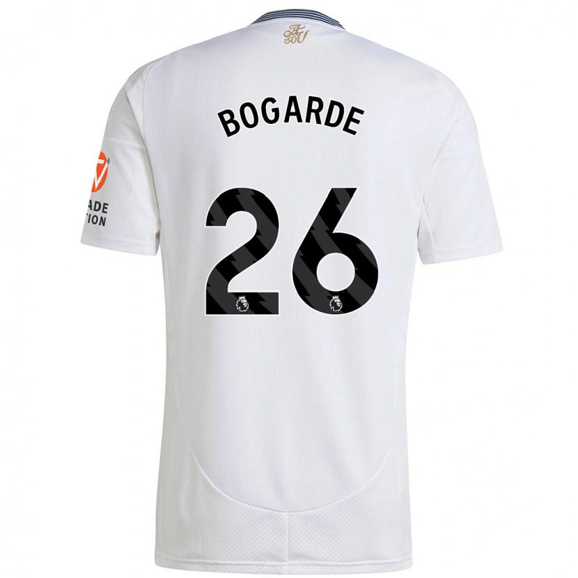 Danxen Hombre Camiseta Lamare Bogarde #26 Blanco 2ª Equipación 2024/25 La Camisa México