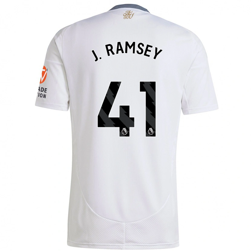 Danxen Hombre Camiseta Jacob Ramsey #41 Blanco 2ª Equipación 2024/25 La Camisa México