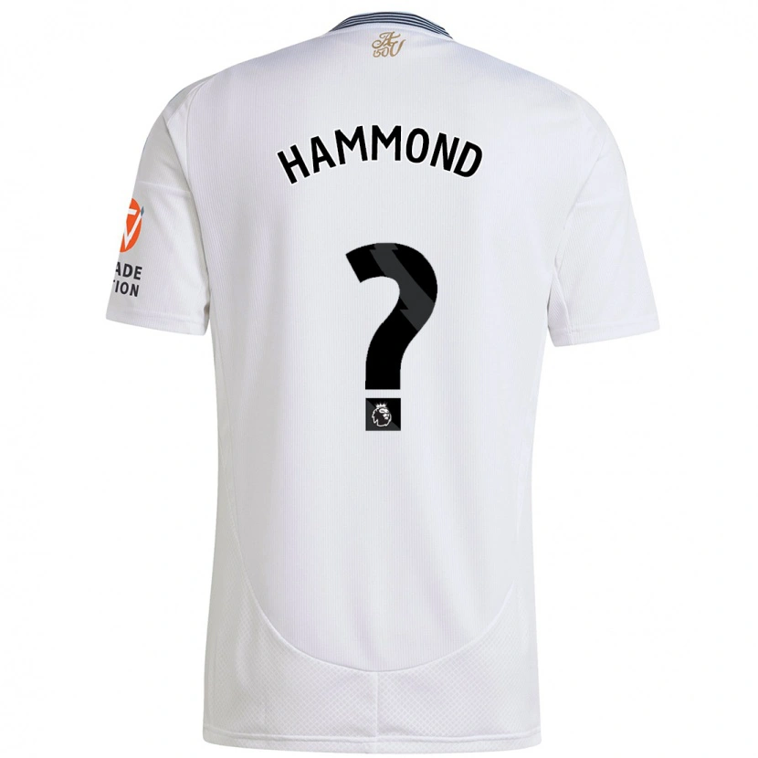 Danxen Hombre Camiseta Alex Hammond #0 Blanco 2ª Equipación 2024/25 La Camisa México