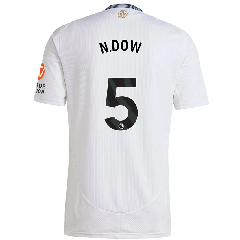 Danxen Hombre Camiseta Elisha N'dow #5 Blanco 2ª Equipación 2024/25 La Camisa México