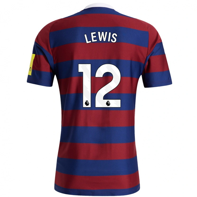 Danxen Hombre Camiseta Jamal Lewis #12 Burdeos Azul Marino 2ª Equipación 2024/25 La Camisa México