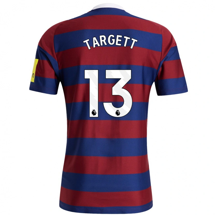 Danxen Hombre Camiseta Matt Targett #13 Burdeos Azul Marino 2ª Equipación 2024/25 La Camisa México