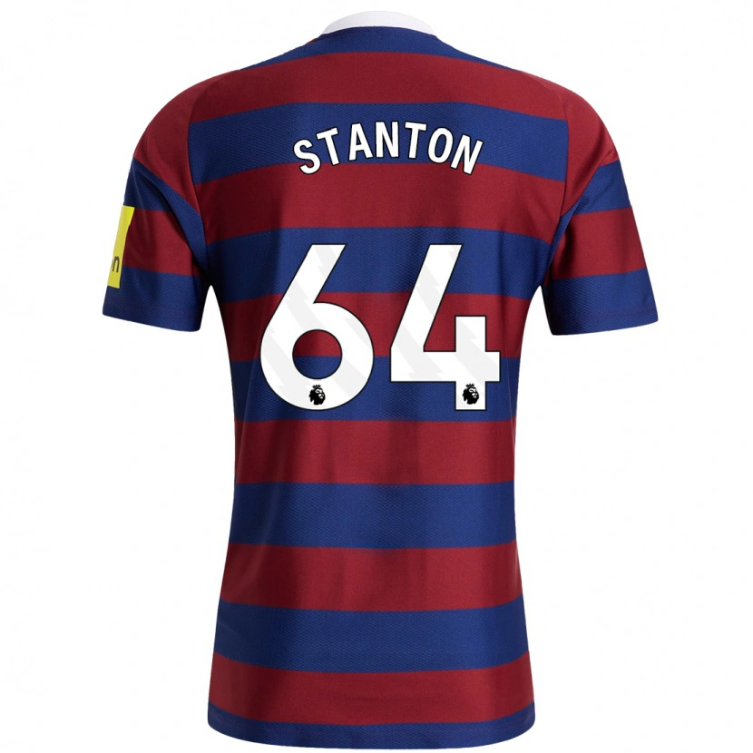 Danxen Hombre Camiseta Ellis Stanton #64 Burdeos Azul Marino 2ª Equipación 2024/25 La Camisa México
