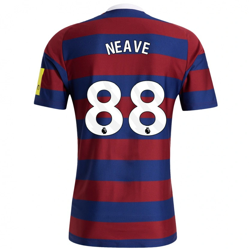 Danxen Hombre Camiseta Sean Neave #88 Burdeos Azul Marino 2ª Equipación 2024/25 La Camisa México