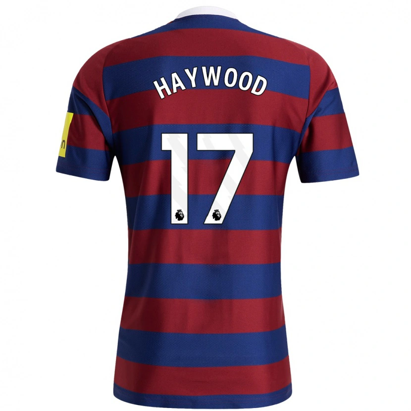 Danxen Hombre Camiseta Sophie Haywood #17 Burdeos Azul Marino 2ª Equipación 2024/25 La Camisa México