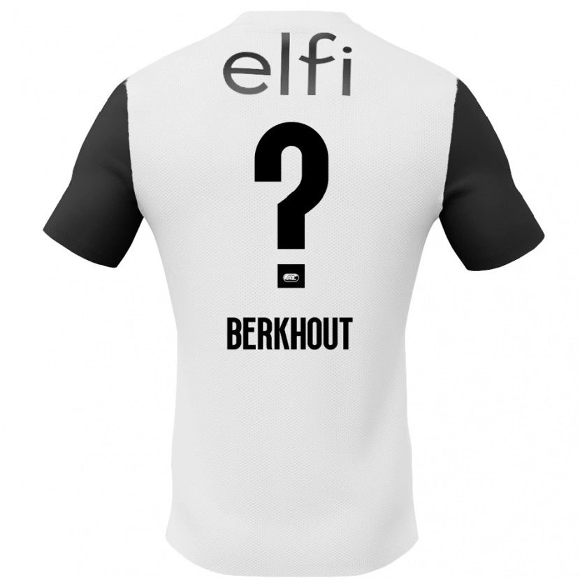 Danxen Hombre Camiseta Jorn Berkhout #0 Blanco Negro 2ª Equipación 2024/25 La Camisa México