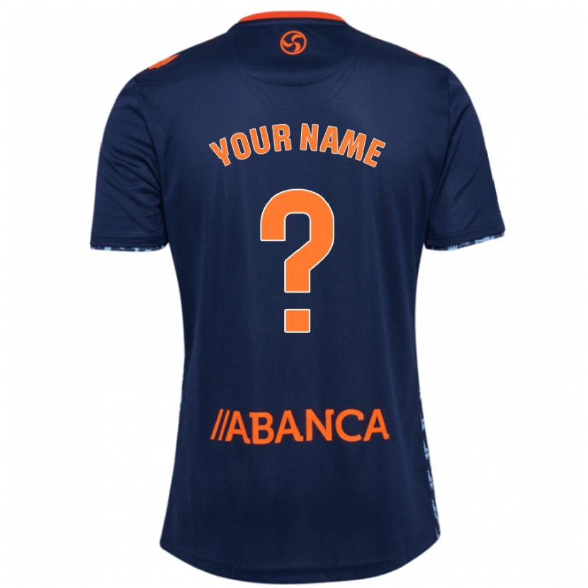 Danxen Hombre Camiseta Su Nombre #0 Azul Marino 2ª Equipación 2024/25 La Camisa México