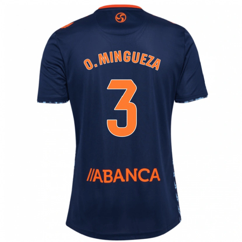 Danxen Hombre Camiseta Óscar Mingueza #3 Azul Marino 2ª Equipación 2024/25 La Camisa México