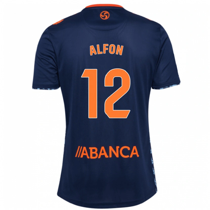 Danxen Hombre Camiseta Alfon González #12 Azul Marino 2ª Equipación 2024/25 La Camisa México
