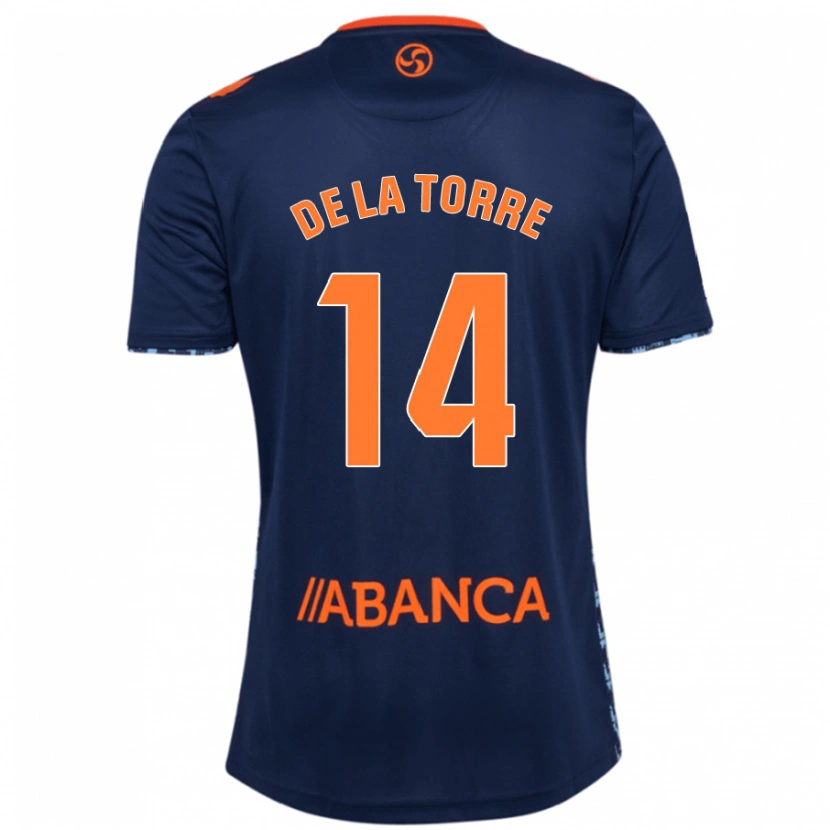 Danxen Hombre Camiseta Luca De La Torre #14 Azul Marino 2ª Equipación 2024/25 La Camisa México