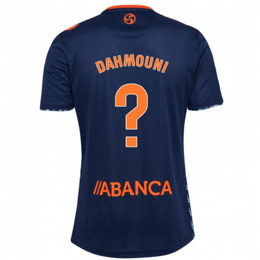 Danxen Hombre Camiseta Moha Dahmouni #0 Azul Marino 2ª Equipación 2024/25 La Camisa México
