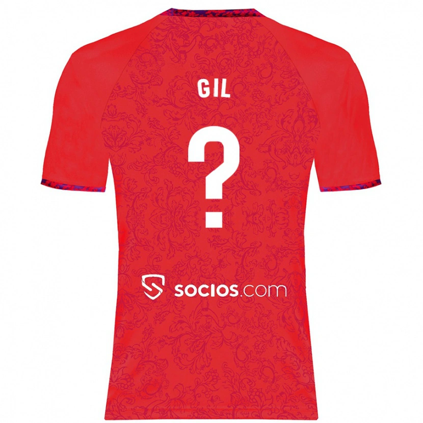 Danxen Hombre Camiseta Dani Gil #0 Rojo 2ª Equipación 2024/25 La Camisa México