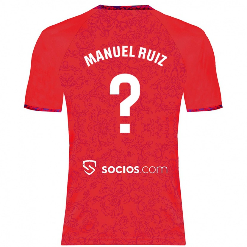Danxen Hombre Camiseta José Manuel Ruiz #0 Rojo 2ª Equipación 2024/25 La Camisa México
