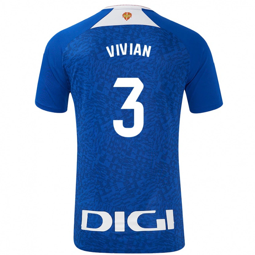 Danxen Hombre Camiseta Dani Vivian #3 Azul Real 2ª Equipación 2024/25 La Camisa México