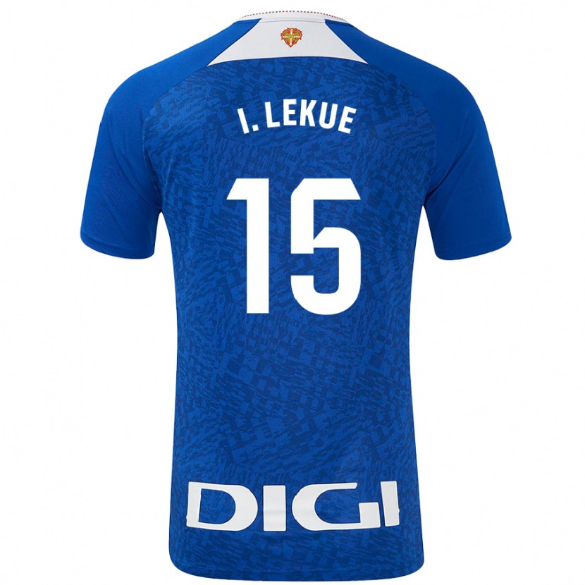 Danxen Hombre Camiseta Iñigo Lekue #15 Azul Real 2ª Equipación 2024/25 La Camisa México