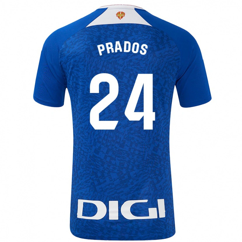 Danxen Hombre Camiseta Beñat Prados #24 Azul Real 2ª Equipación 2024/25 La Camisa México