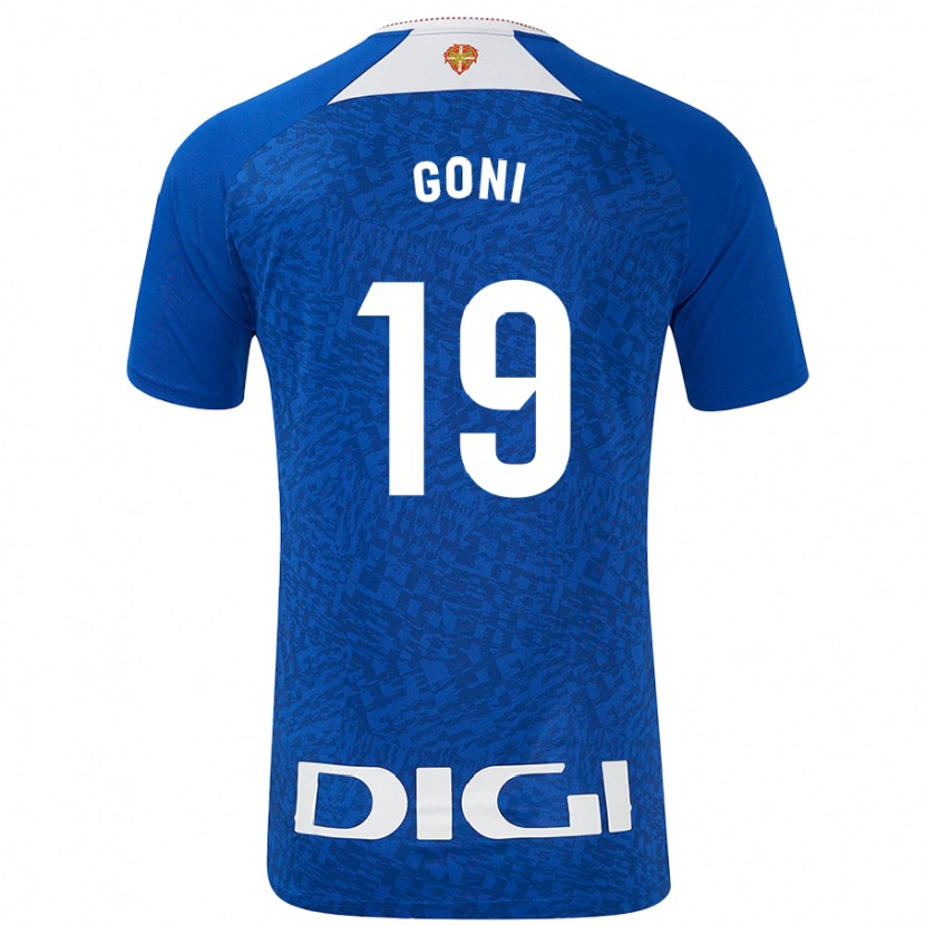 Danxen Hombre Camiseta Marcos Goñi #19 Azul Real 2ª Equipación 2024/25 La Camisa México