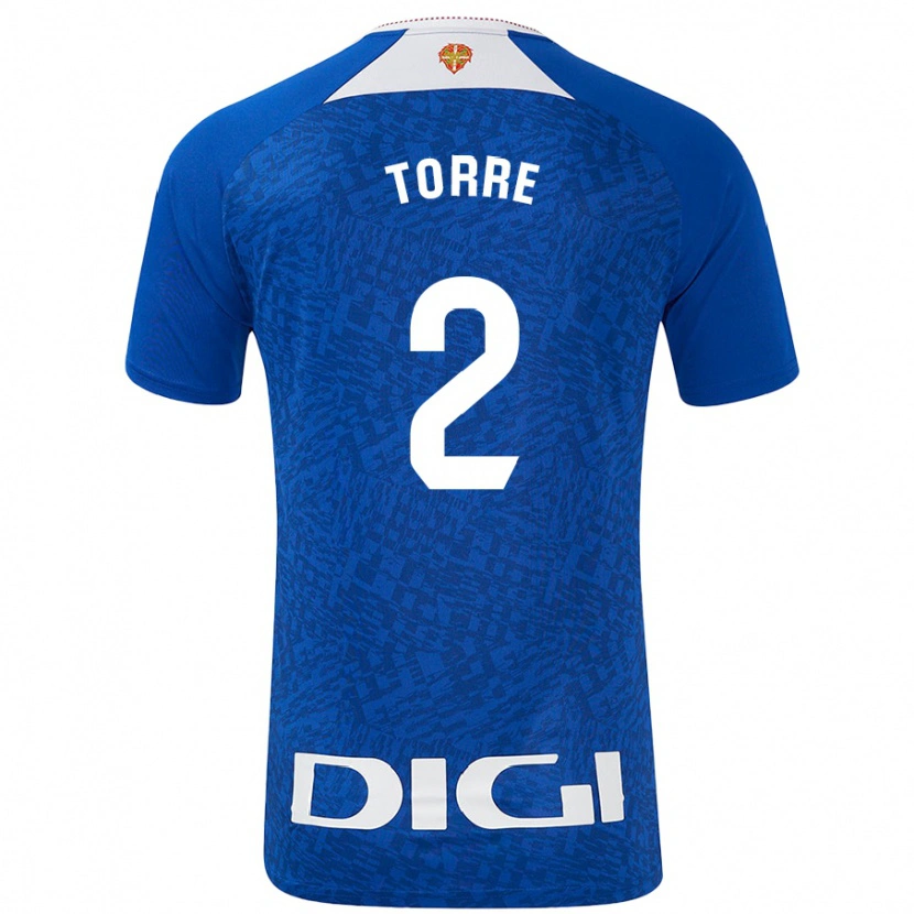 Danxen Hombre Camiseta Maddi Torre #2 Azul Real 2ª Equipación 2024/25 La Camisa México