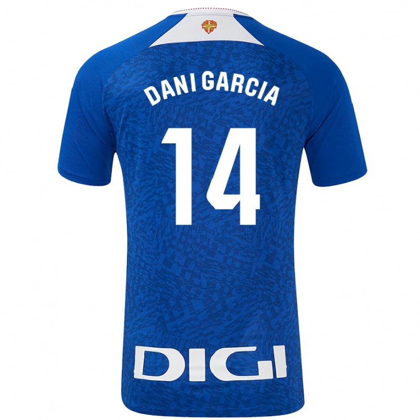 Danxen Hombre Camiseta Dani García #14 Azul Real 2ª Equipación 2024/25 La Camisa México