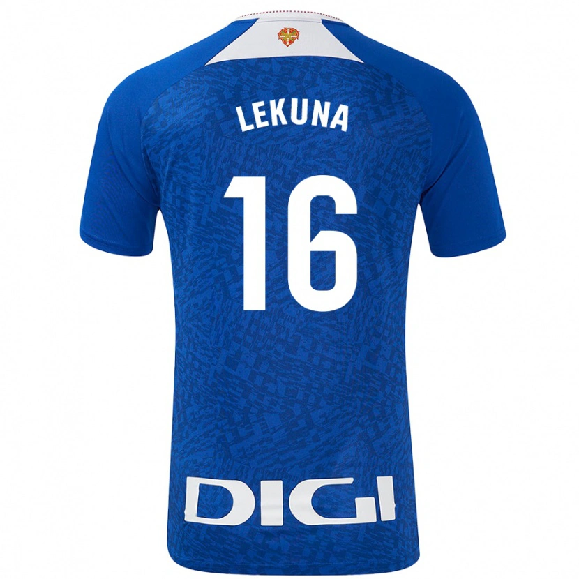 Danxen Hombre Camiseta Adrián Lekuna #16 Azul Real 2ª Equipación 2024/25 La Camisa México